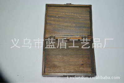【工厂定制密度板贴木皮红酒盒|高档仿实木红酒盒|广东红酒盒】价格,厂家,图片,酒类包装,义乌市蓝盾工艺品厂-